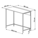 Ver imagem 6 de Mesa Escrivaninha Dobravel 90cm 27893 Vermont Preto Artesano