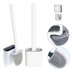 Limpador Vaso Sanitário - Silicone com Suporte:branco