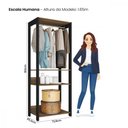 Ver imagem 5 de Guarda Roupa Roupeiro Closet Aberto Organizador Sky Caemmun