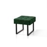 Banqueta Pés de Ferro Sala Quarto Moderna Luxo - Verde - 2