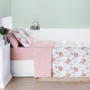 Ver imagem 5 de Cobre Leito Casal Padrão Cotton Select Dupla Face 200 Fios 3 Peças - Hortência - 80% Algodão 20% Pol