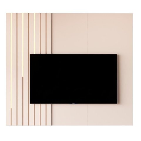 Painel Suspenso Boto 1.4 com Led Sala para Tv até 58 Off White