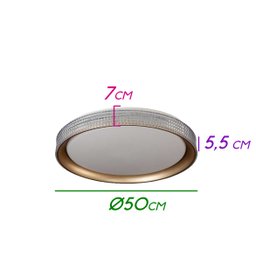 Plafon Baco Controle Remoto 50CM LED36W Starlux HL008 ST2453 - 2