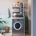Ver imagem 2 de Estante Organizadora para Lavanderia 3 Prateleiras P1065 Branco Pp Milani Store