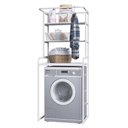 Ver imagem 6 de Estante Organizadora para Lavanderia 3 Prateleiras P1065 Branco Pp Milani Store
