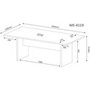 Ver imagem 3 de Kit Escritório Completo 10 Peças C/ Mesa Armários e Estante Cor:rústico