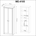 Ver imagem 4 de Kit Escritório Completo 10 Peças C/ Mesa Armários e Estante Cor:rústico