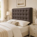 Ver imagem 2 de Cabeceira Ana Estofada Corino p/ Cama Box Casal King 195cm Quarto