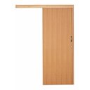 Ver imagem 1 de porta de correr com trilho de madeira  folha lisa