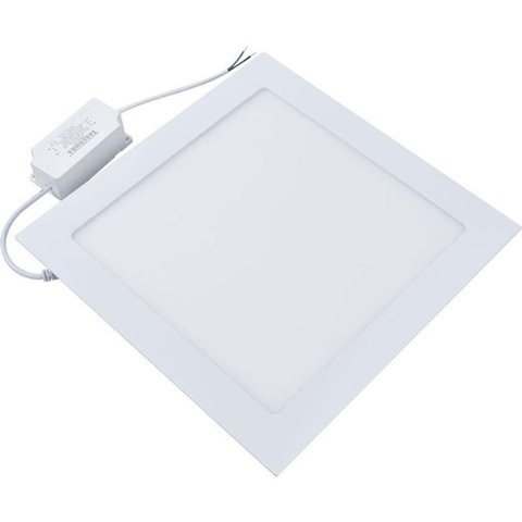Painel Led 22 Embutir Quadrado 18w 3000k 100-240v Taschibra