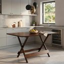 Ver imagem 3 de Mesa Dobrável 120x70 6 Lugares Retangular MDF 120cm Loja Doce Lar