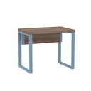 Ver imagem 1 de Mesa Escritório 900x600x750mm M900pe40tub Walnut-azul Dali