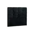 Ver imagem 1 de Cabeceira Cama Box Estofada Solteiro Solteiro Clean Solteiro - Suede Negro - Simbal