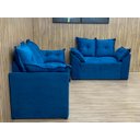 Ver imagem 2 de Sofá 2 e 3 Lugares Azul 410 Paris