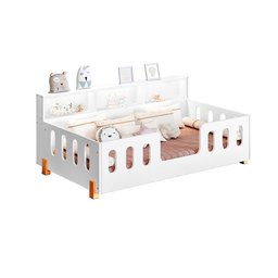 Cama Infantil Montessoriana Led Nina com Nicho - Branco - 4