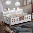 Ver imagem 2 de Cama Infantil Montessoriana Led Nina com Nicho - Branco