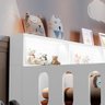 Cama Infantil Montessoriana Led Nina com Nicho - Branco - 3