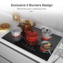 Ver imagem 4 de Vbgk Cooktop Elétrico 30" com 5 Queimadores e 9 Níveis de Potência, 240v