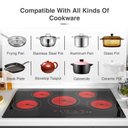 Ver imagem 5 de Vbgk Cooktop Elétrico 30" com 5 Queimadores e 9 Níveis de Potência, 240v