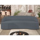 Ver imagem 2 de Sofá 3 Lugares para Sala de Estar Living 180cm Theo D06 Linho Mescla Chumbo - Mpozenato