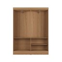 Ver imagem 7 de Guarda-roupas 4 Portas Renzo Casal 5 Nichos Quarto Carvalho