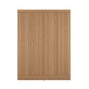 Ver imagem 4 de Guarda Roupa 4 Portas de Abrir Solteiro 135cm 5 Nichos Renzo Carvalho