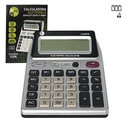 Calculadora Eletrônica Nota Falsa com Display Duplo - 2