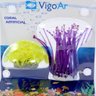 Enfeite para Aquário Coral Artificial Anêmona Silicone Duas Peças Vigoar - 4