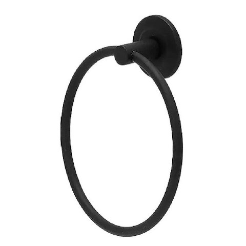 Porta Toalha Argola Pequeno Standard Leve Preto - 7749 - Furkin Porta Toalha Argola Pequenos Standar