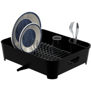 Escorredor de Louça Copos com Calha para Pia e Porta Talher