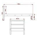 Ver imagem 6 de Quarto Solteiro 3 Peçascm8004 Az1016 Az1018 Qt1 Nogal Branco Tecno Mobili