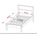 Ver imagem 3 de Quarto Solteiro 3 Peçascm8004 Az1016 Az1018 Qt1 Nogal Branco Tecno Mobili