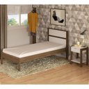 Ver imagem 2 de Quarto Solteiro 3 Peçascm8004 Az1016 Az1018 Qt1 Nogal Branco Tecno Mobili