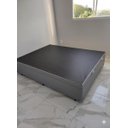 Ver imagem 5 de Cama Box Baú Casal Blindado com Pistão a Gás:corino Cinza/casal
