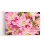 Quadro Açucena Lilium Candidum Rosa Flor Canvas 100x70cm - 1