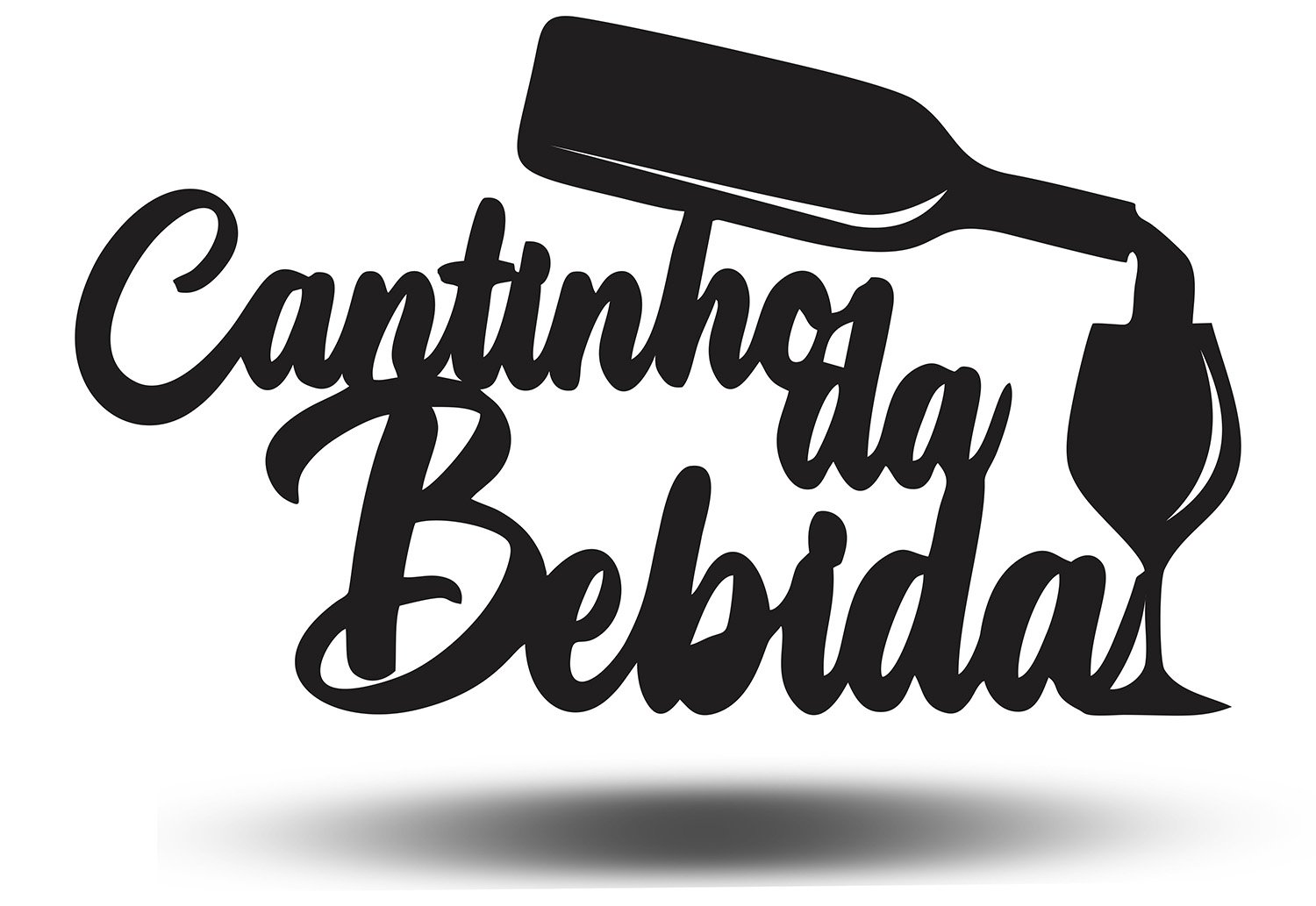 Aplique Decorativo Cantinho Da Bebida Barzinho Cachaça Mdf