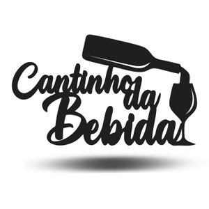 Aplique Decorativo Cantinho Da Bebida Barzinho Cachaça Mdf