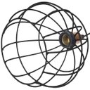 Ver imagem 5 de Pendente Aramado Globo Preto Luminária Lustre Industrial Teto Vintage Cobre Rose Agp Ilumini