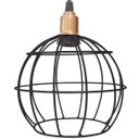 Ver imagem 4 de Pendente Aramado Globo Preto Luminária Lustre Industrial Teto Vintage Cobre Rose Agp Ilumini