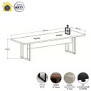 Ver imagem 2 de Mesa de Reunião 2,70m X 0,90m 2 Cx de Tomadas Pés Metal F5