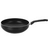 Panela Wok Indução Antiaderente de Alumínio 28cm Preta - 1