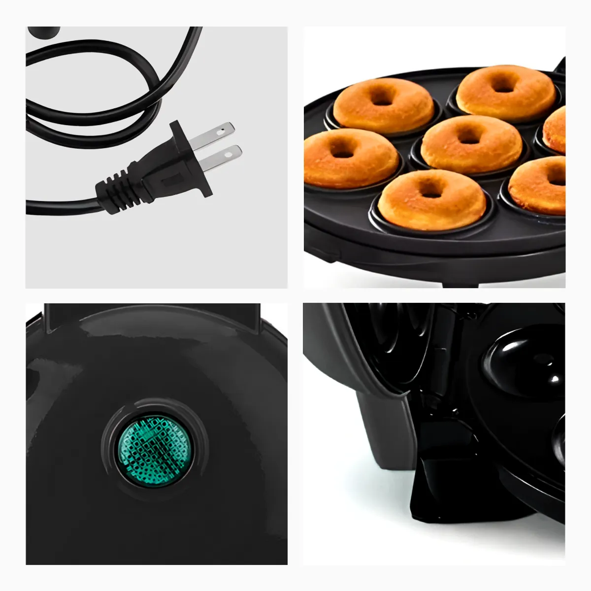 Máquina de Donuts - Faz 7 Rosquinhas - 220v - Preto - 5