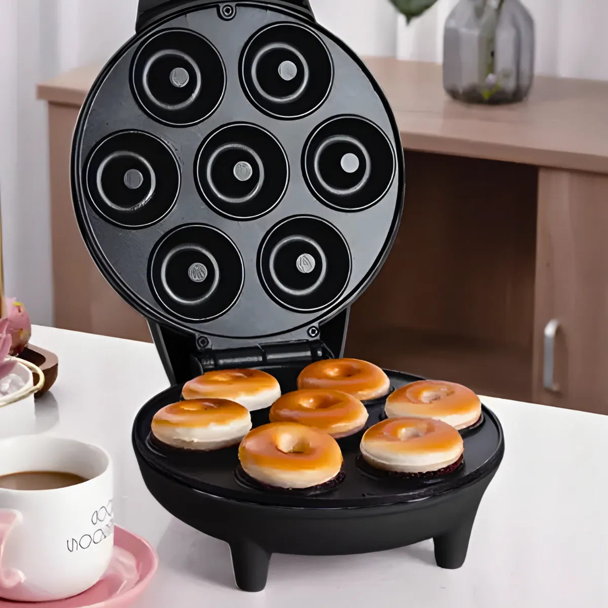 Máquina de Donuts - Faz 7 Rosquinhas - 220v - Preto - 2