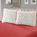 Ver imagem 2 de Jogo de Cama Casal Malha Estampado Rubi 100% Algodão 03 Peças Brenda/cereja Sbx 29456
