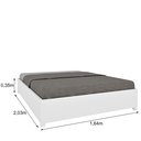 Ver imagem 3 de Cama Box Queen Emmdp 35cm x 164cm Grecia Yescasa Branco/Neve
