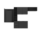 Ver imagem 4 de Armário de Cozinha Compacta com Mesa Dobrável Sofia Multimóveis V2007 Preto