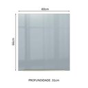 Ver imagem 3 de Armário Aéreo Madesa Lux 60 cm 1 Porta Rustic/Cinza