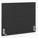 Ver imagem 1 de Cabeceira Box Casal King Com Tachas 195 cm Vicenza L02 Suede Preto - Lyam Decor