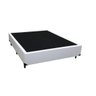 Cama Box Casal 138 Tecido Sintético Branco com Colchão Alegro Espuma D28 Bello Box Cinza - 3