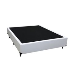 Cama Box Casal 138 Tecido Sintético Branco com Colchão Alegro Espuma D28 Bello Box Cinza - 3 Cama Box Casal 138 Tecido Sintético Branco com Colchão Alegro Espuma D28 Bello Box Cinza - 3